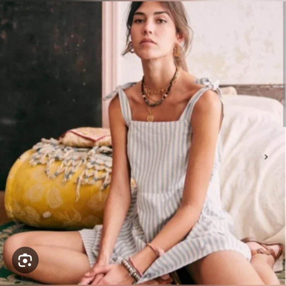 SOLD! NWT Sezane Anne Swiss Dot Dress - Picture 1 of 14